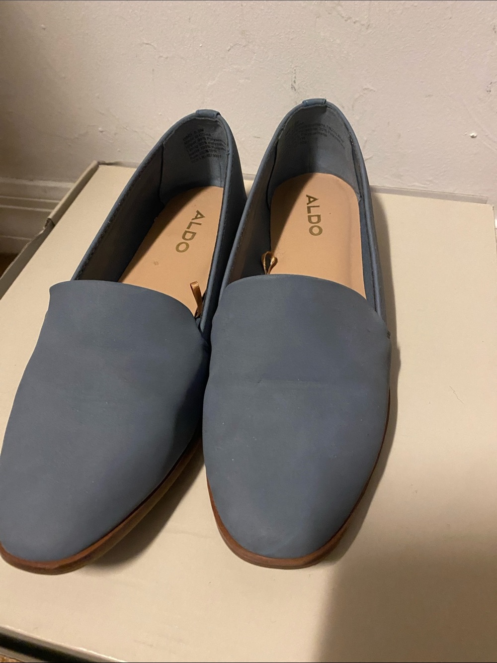 Aldo Slate Blue Slip-On Loafers